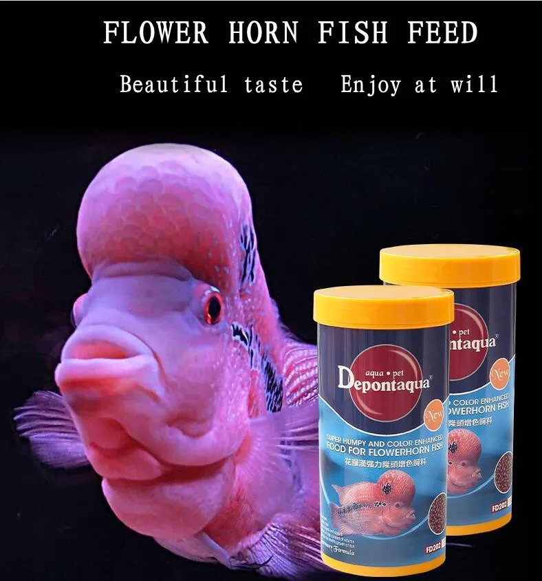 

Depont flower horn feed Head color enhancement feed Super humpy and color enhanced food for flowerhorn fish