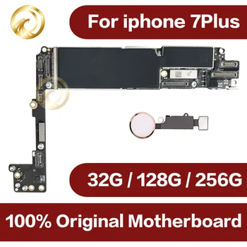 

Original unlocked for iphone 7plus Motherboard with Touch ID,for iphone 7P Mobile phone motherboard with Chips,32GB/128GB/256GB