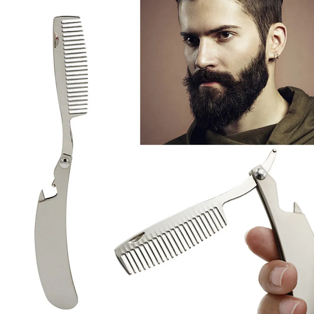 

Stainless Steel Mustache Folding Comb Can Be Use As A Bottle Opener 2018 Step.21