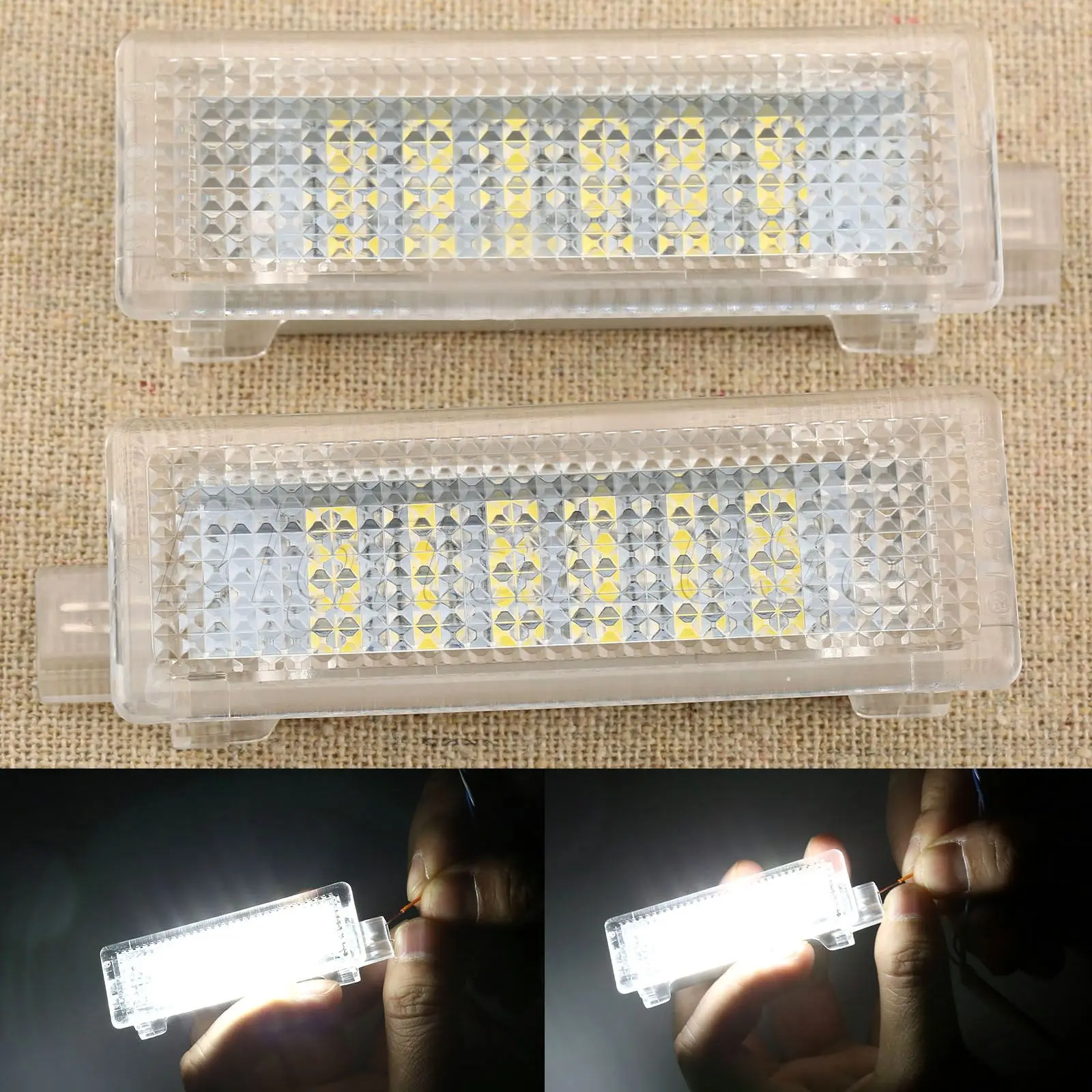 

Yetaha 2PCS LED Courtesy Footwell Under Door Light For BMW 1/3/5/7series E87 E90 E92 E93 F10 E60 E61 F10 X1 X3 X5 X6 Z4