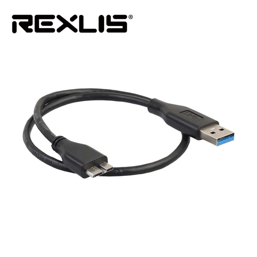 

REXLIS USB 3.0 Type A to Micro B Cable USB3.0 Fast Data Sync Cable Cord for External Hard Drive Disk HDD