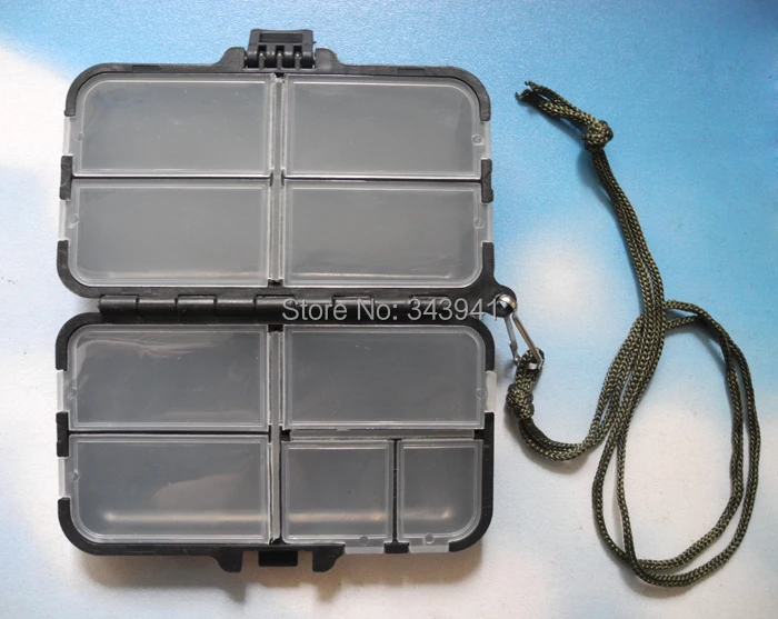

2Pcs/Lot Portable Fishing Tackle Box Small Fishing Accessories Storage Box Fishing Gear Hook Lead Sheet Connector Organizer