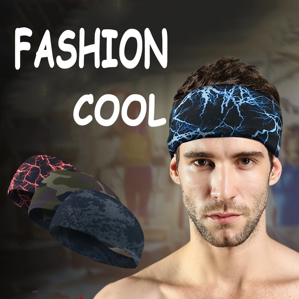 

elastic sports sweatband high quality tennis running anti-sweat belt squash Low price blue and multiple colour headband men