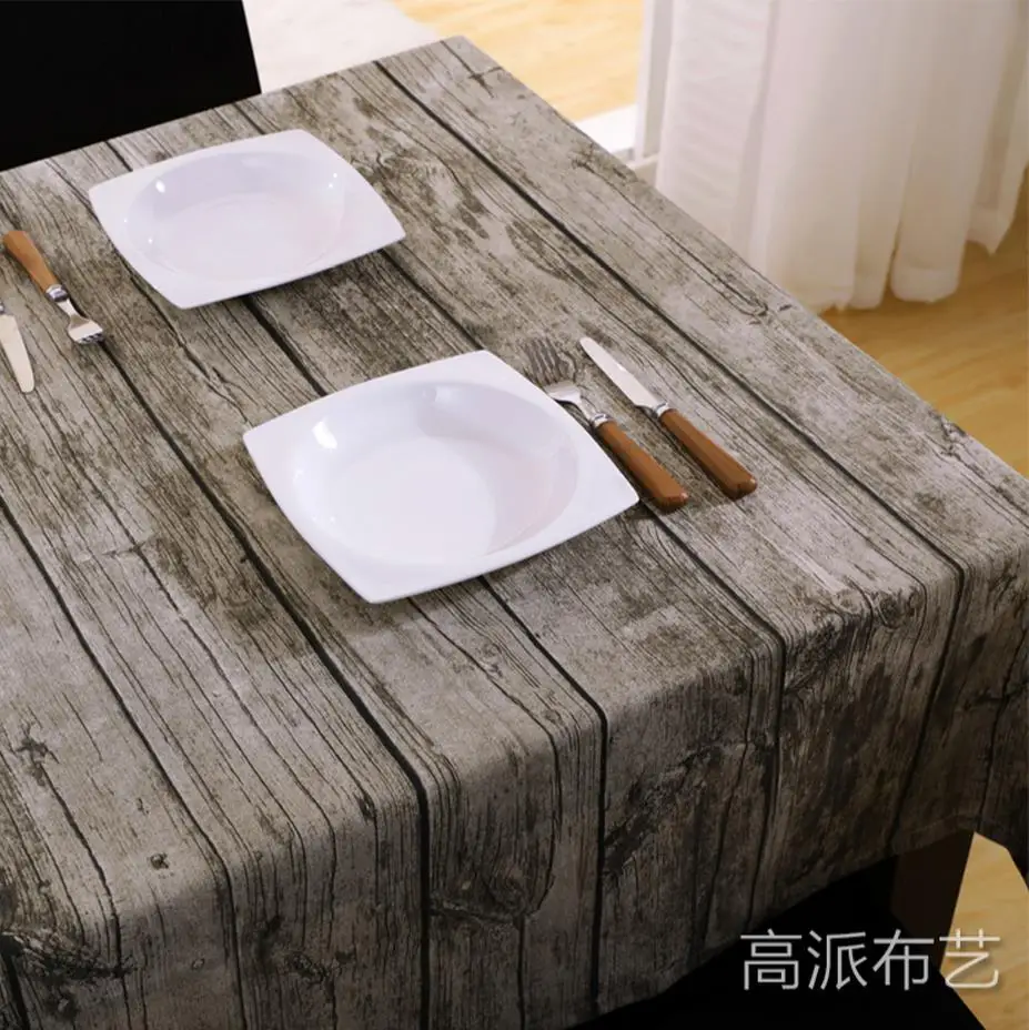

Vintage wood grain cotton and linen sail cloth simulation bark tea table table rectangular photograph background