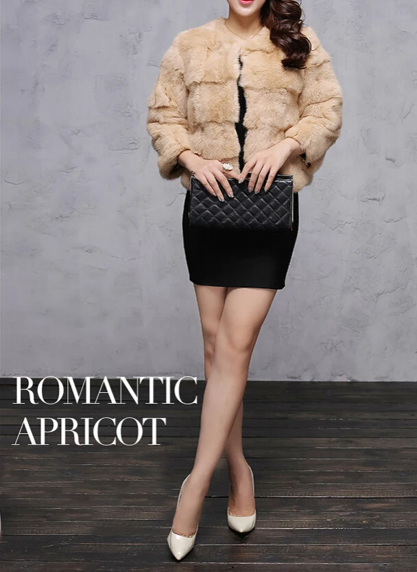 Manteau Gratuite black Fourrure Bonne Réel De Bas Livraison Femmes khaki Veste Nouveau Dfp456 red Qualité yellow Beige Vente Mode rose Lapin w1IFqWxv