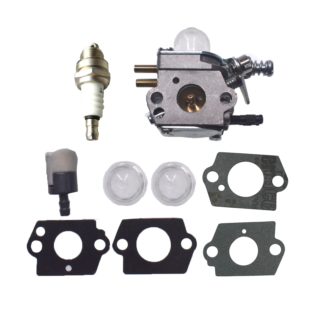 

Carburetor with Gasket Spark Plug Oil Filter Fits Husqvarna 122HD45 122HD60