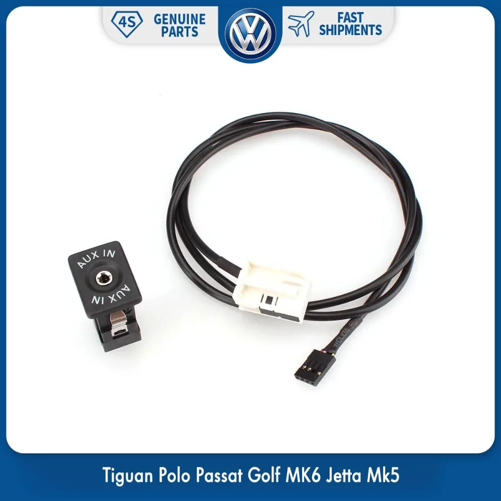 OEM аудио AUX вход радио разъем адаптер переключатель кабель для Volkswagen VW Tiguan Polo Passat