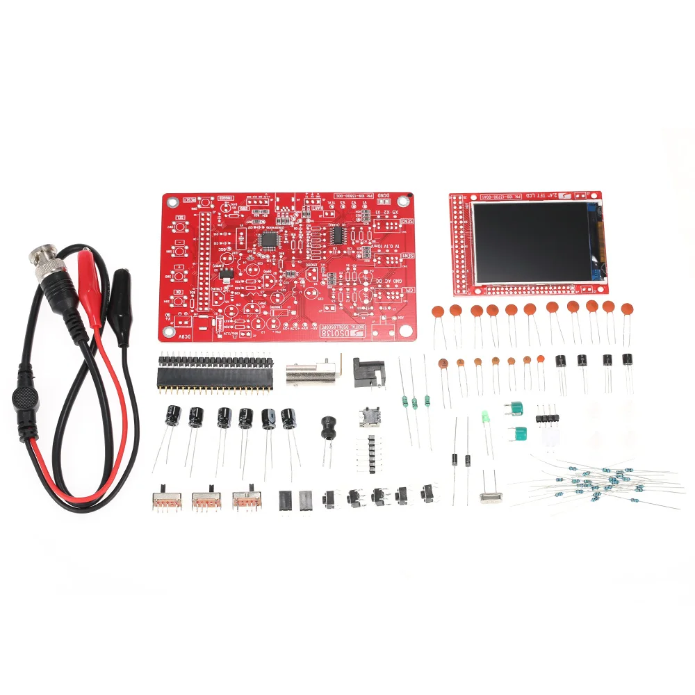 DSO FNIRSI-138 2," цифровой осциллограф TFT 1Msps+ зонд аналоговая полоса пропускания+ акриловый DIY Чехол - Цвет: DIY Oscilloscope