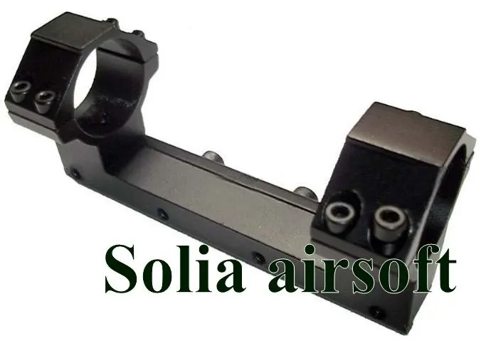 

100mm long 30mm diameter Double Ring High Rifle Scope Mount with 11mm weaver rail