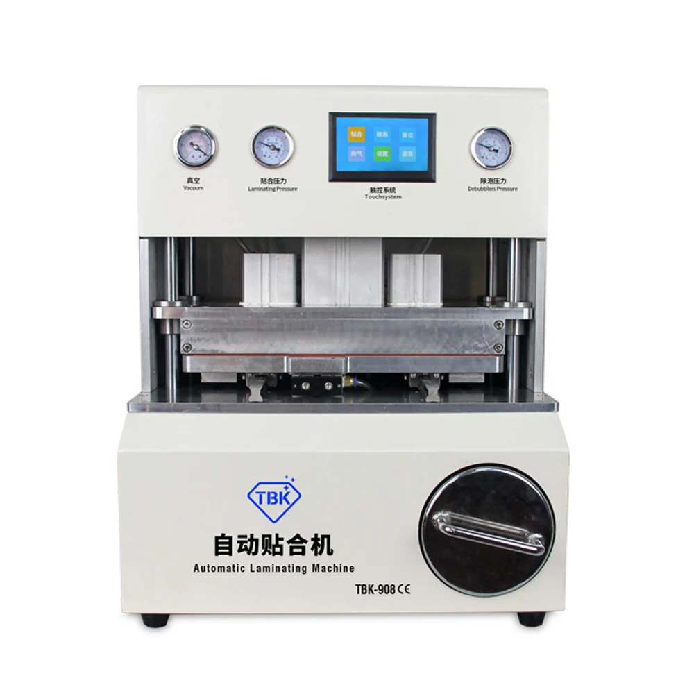 

TBK 908 Automatic Bubble Removal Curved Screen OCA LCD Vacuum Laminating Machine Airbag Laminating Machine Curved Touch Screen