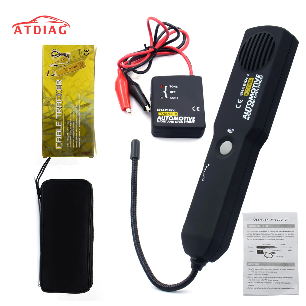 

EM415PRO Automotive Cable Wire Tracker Short & Open Circuit Finder Tester Car Vehicle Repair Detector Tracer 6-42V DC