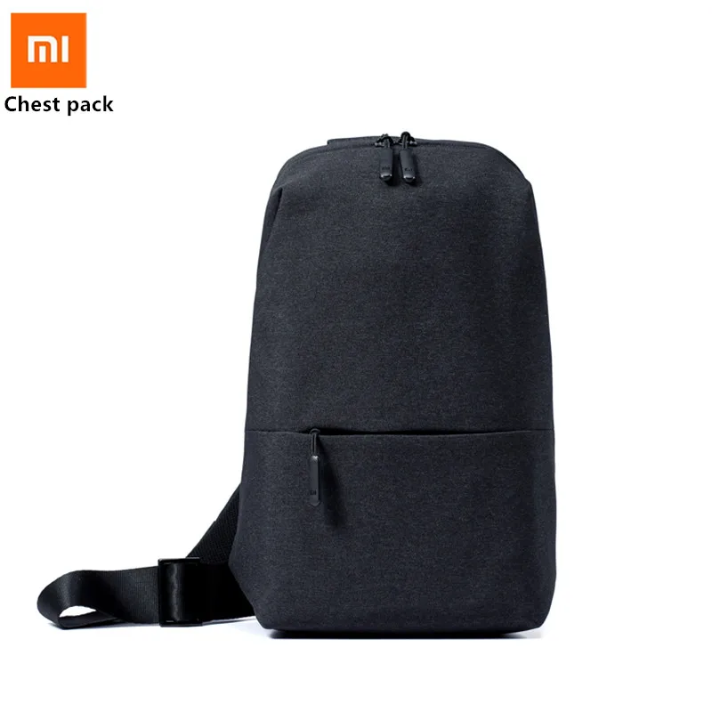 

Slim Original Xiaomi Backpack Sling Bags Leisure Chest Pack Small Size Shoulder Type For Men Women Rucksack Crossbody Bag nylon