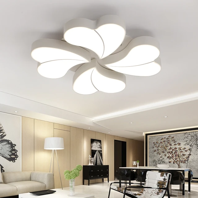 diy flower led ceiling light modern living room ceiling lamps