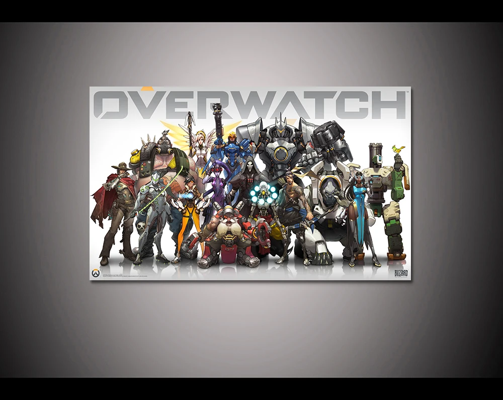 

1 pcs HD printed canvas print Overwatch game poster painting Modern Home Decor Wall art Pictures For Living Room No frame F1546