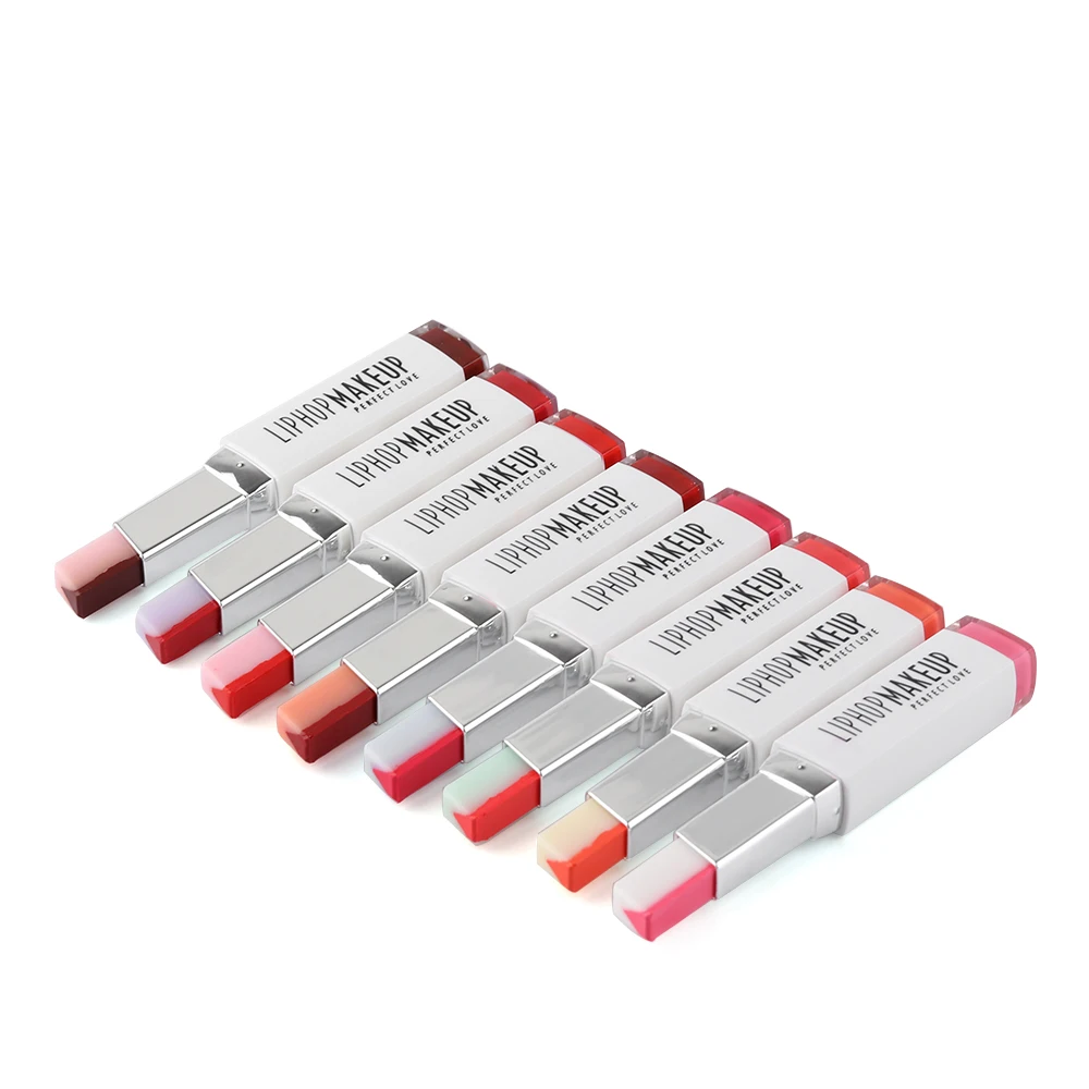 

1 PC Popular Waterproof Women Multicolor New Two Tone Lipstick Long Lasting Moisturizing Gradient Color Duo Lipstick