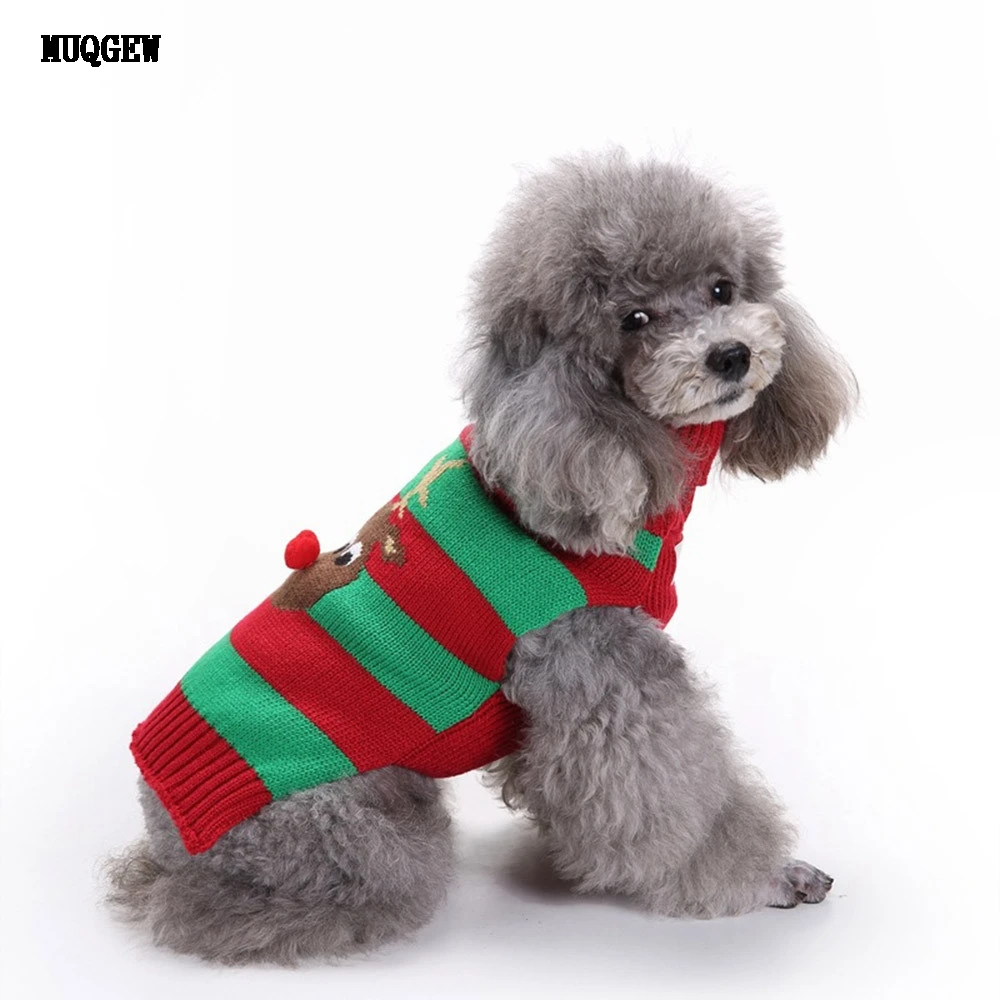 dog clothes for small dogs christmas pet dog shirt warm winter large