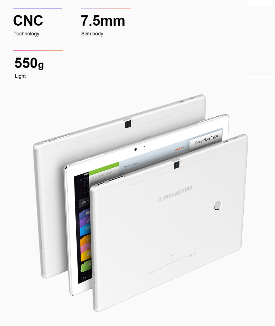 Teclast T10 планшет Android 10,1 дюймов нетбук 2560x1600 4 Гб ОЗУ 64 Гб ПЗУ MT8176 шестиядерный 13,0 МП Android 7,0 планшеты ПК 8100 мАч