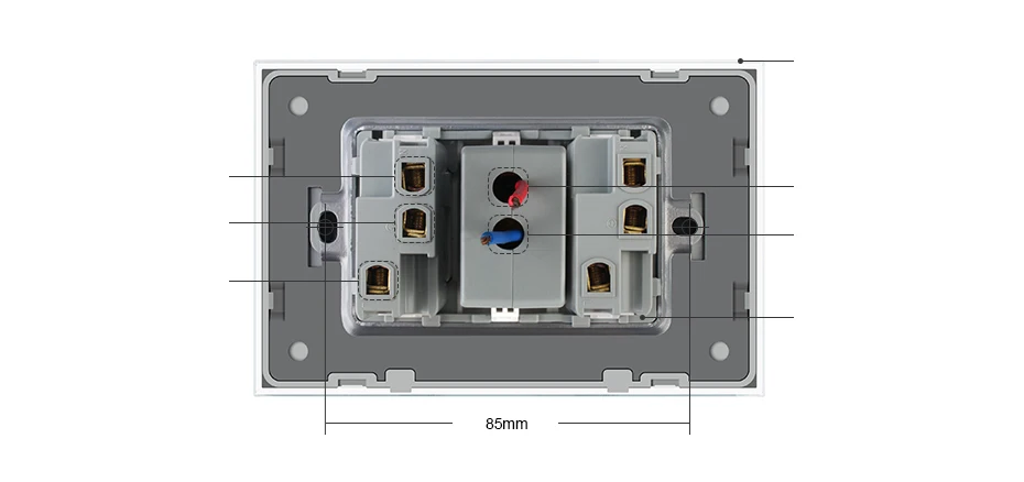 Livolo бразильский/Итальянский стандарт 3 контакта 20А+ USB розетка, белая стеклянная панель без вилки, C9C2UBR2-11