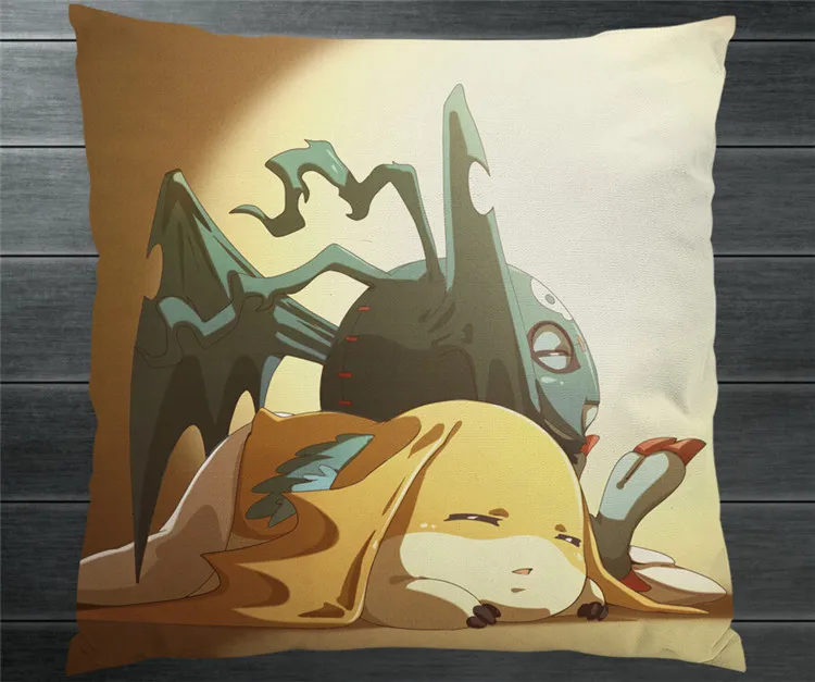 Digimon Adventure Patamon Pico Devimon пара две стороны 40x40 см наволочка чехол для подушки Чехол