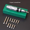 Impact Screwdriver Set Professional Portable Impact Screwdriver 1 Handle + 6/7/12 Screwdriver Heads Stubborn Screw Screwdriver ► Photo 1/6