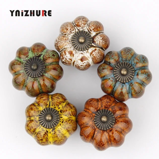 Cheap 1pcs Pumpkin Knobs Ceramic Knobs Dresser Knob Drawer / Cabinet Handle Pulls / Colorful Kitchen Cupboard Knob Furniture Hardware Cheap 1pcs Pumpkin Knobs Ceramic Knobs Dresser Knob Drawer / Cabinet Handle Pulls / Colorful Kitchen Cupboard Knob Furniture Hardware