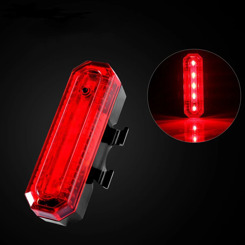 

New Bike Bicycle light Rechargeable LED Taillight USB Rear Tail Safety Warning Cycling lights Portable Flash Light Super Bright