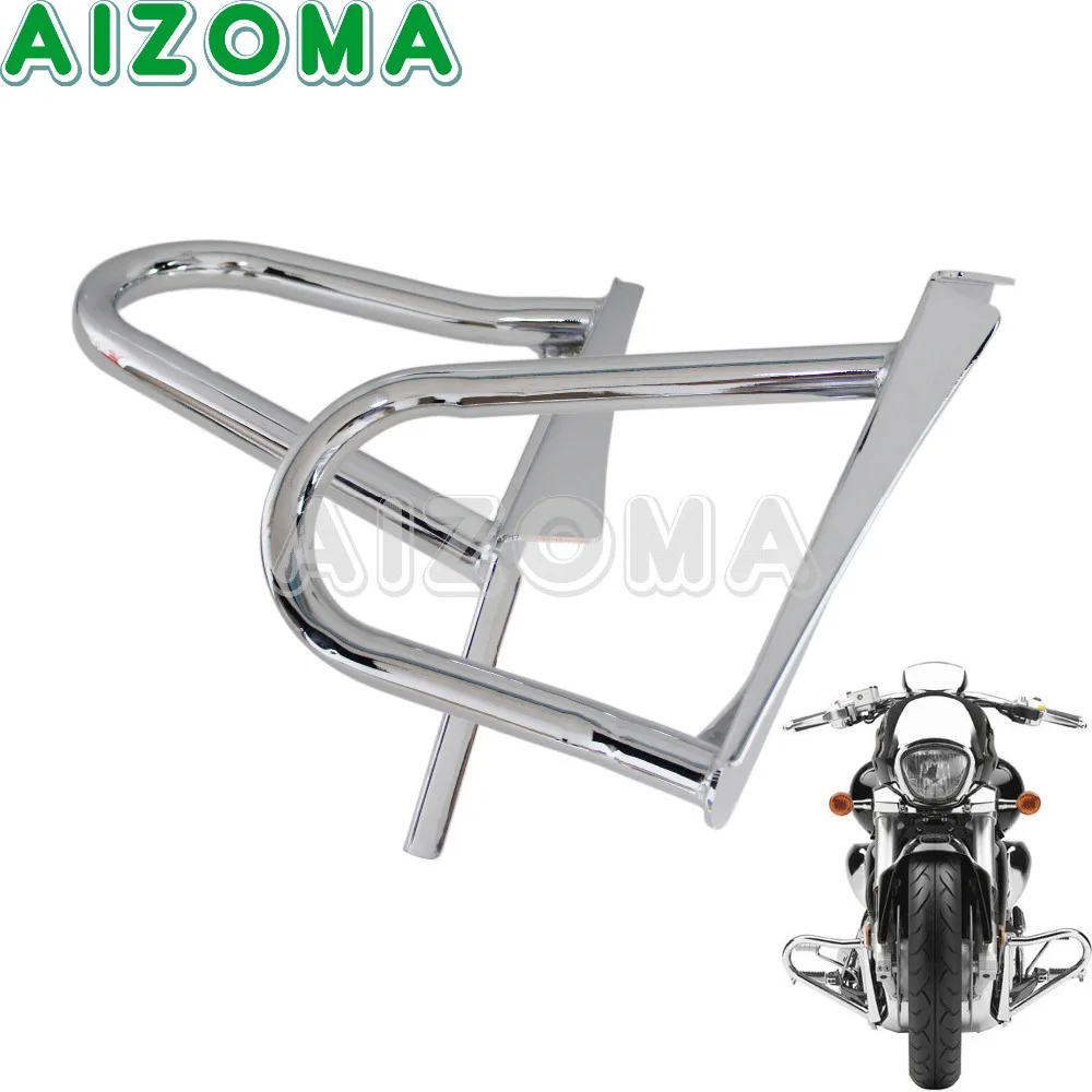 

Chrome Highway Crash Bar Safety Protection Bumpers Motorcycle Engine Guard Protection For 2006-2014 Suzuki Boulevard M109R