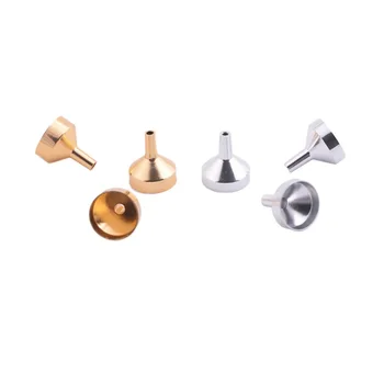 

New Metal Small Aluminum Mini Funnel for Perfume Transfer Diffuser Bottle Mini Liquid Oil Filling W7183
