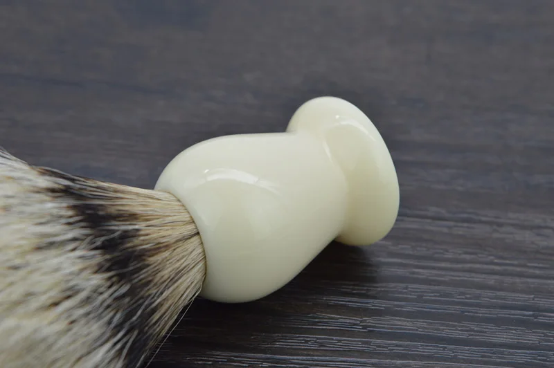 Dscosmetic Мужская кисть для бритья с белой ручкой из смолы Silvertip Badger Hair узлы