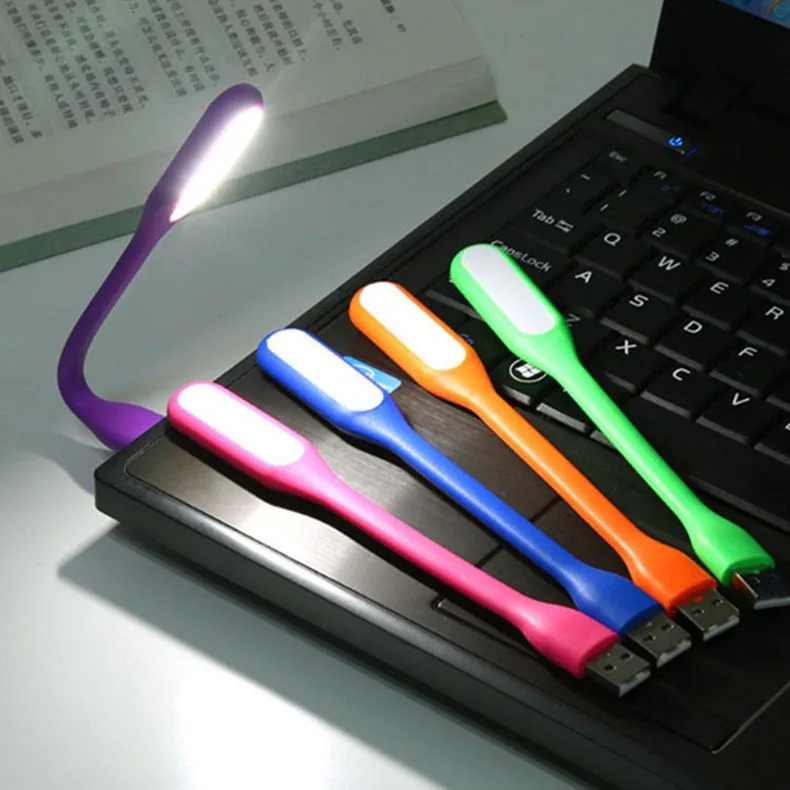 Светодиодный настольный мини светильник для чтения гибкий USB светодиодный