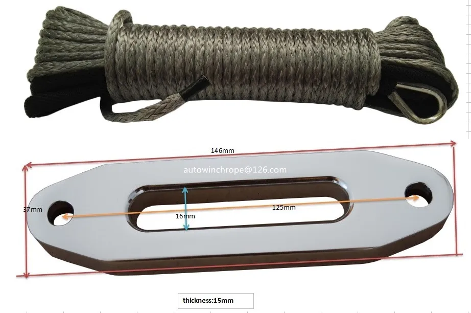 رمادي 5 ملليمتر * 15 متر atv الونش الخط إضافة 4.8 \