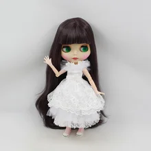 Стоимость цельная кукла без одежды Blyth кукла, фиолетовые волосы, модная Кукла фабрика кукла подходит для DIY Изменить игрушка BJD для девочек