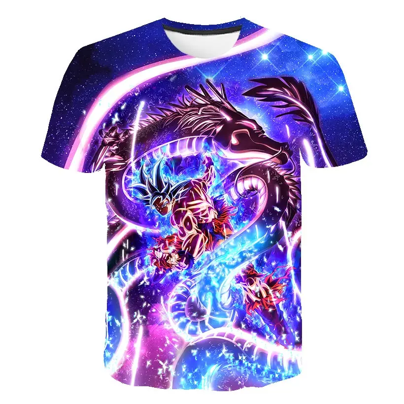Dragon Ball Z Ultra инстинкт Гоку Супер Saiyan Для мужчин футболка 3D печатных летний Dragon Ball футболка смешные Для мужчин рубашка Азиатский размеры S-6XL
