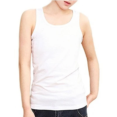 Хлопковый жилет с завязками на груди, майка для девочек-подростков(можно носить отдельно), Женский приталенный короткий жилет с завязками на груди - Цвет: White