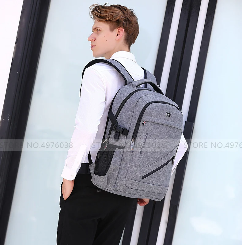 Mochila, usb, фирменный дизайн, мужская дорожная сумка, мужской швейцарский рюкзак, полиэфирные сумки, водонепроницаемый, Противоугонный рюкзак, рюкзаки для ноутбука, мужские