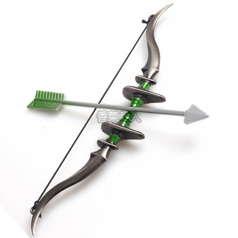 1/6 Scale Alloy Bow and Arrow Set Weapon Model Toy 1:6 Soldier Figure Toys Parts Military Army Soldier Toys Gift 1/6 Scale BJD H