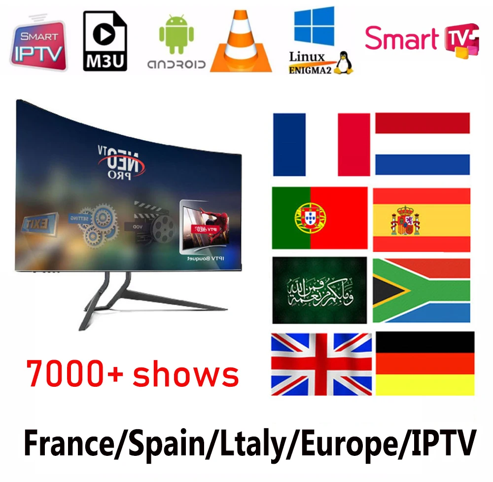 

Android TV Box Ltalia IPTV M3u Subscription Iptv Italy UK German Mediaset Premium For Enigma2 Smart TV VLC with VOD1/3/6/12month