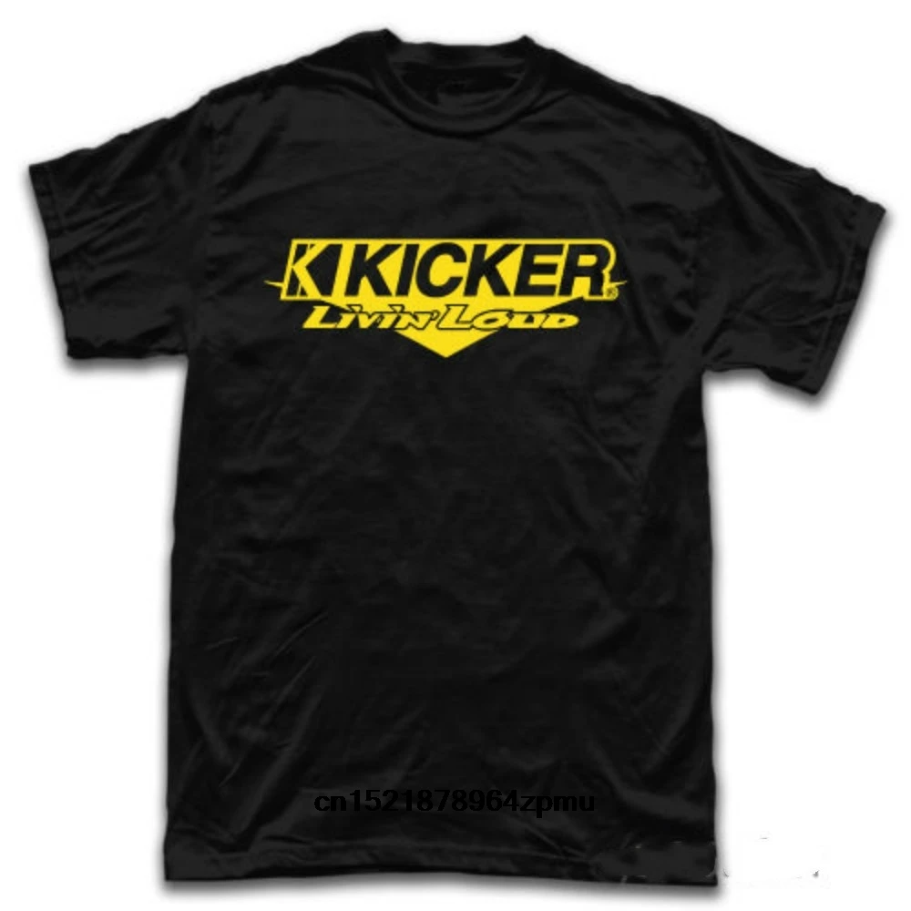 Для мужчин футболка Подробная информация о динамиков Kicker аудио Системы Логотип