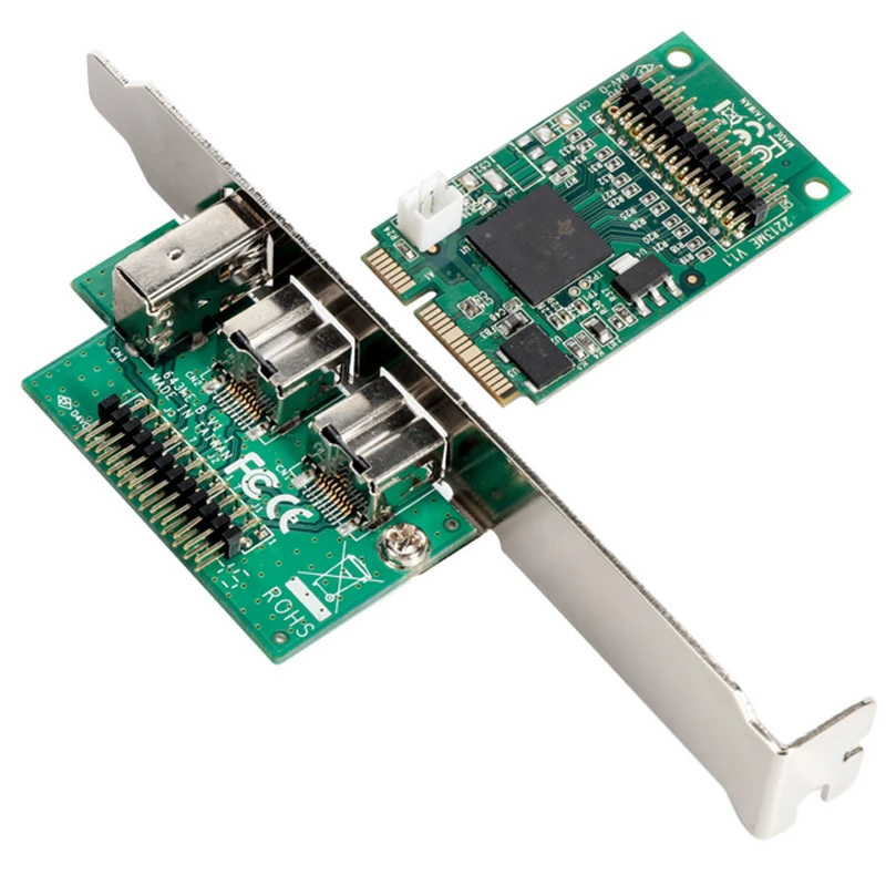  Mini tarjeta PCIE 2 + 1 puerto 1394B y 1394A Mini ITX Cable de fuego externo 800 IEEE 1394B para ví