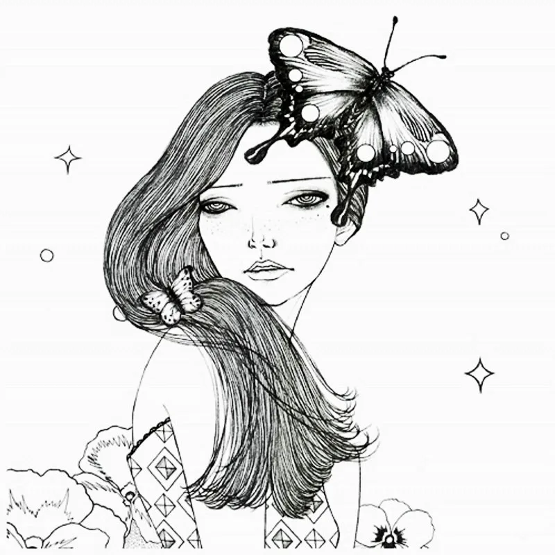 96 Pages Korea Dream Girl Coloring Book For Children Adults Relieve Stress Fashion Painting Drawing Antistress Colouring Books In From Office School