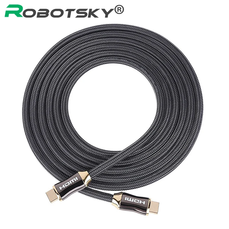 HDMI 2.0 Cable 4K 1080P HDMI to HDMI Cable 1/1.5/2/3/5/8/10M HDMI Cable Adapter 3D for TV LCD laptop PS3 projector computer