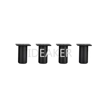 4 шт 80x38 мм ножки из алюминиевого сплава регулируемые по высоте черные ножки для шкафа, стола, ножки для мебели