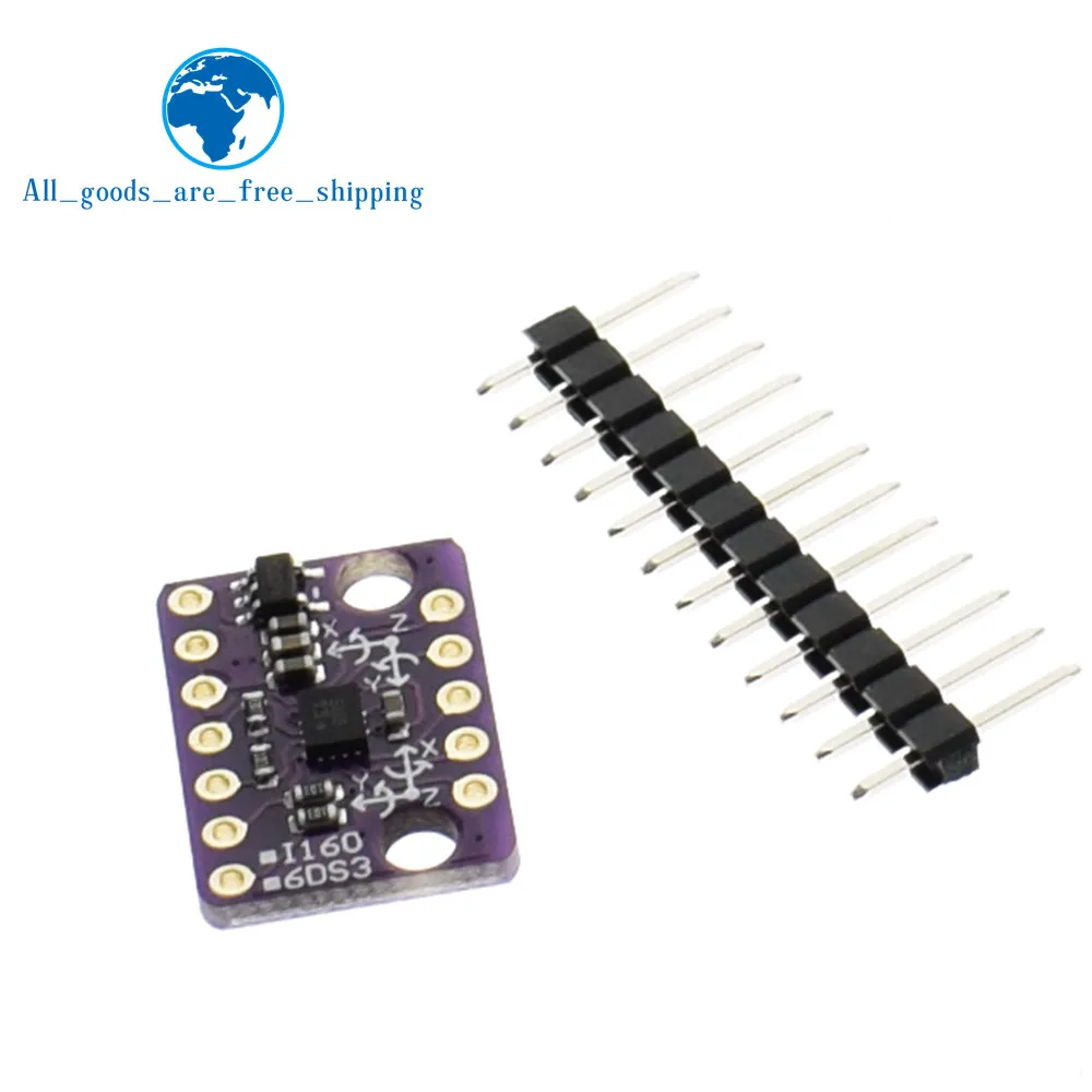 BMI160 GY-BMI160 6DOF 6-axis Rate Gyro Gravity Accelerometer Sensor Module IIC I2C SPI Communication Protocol 3-5V
