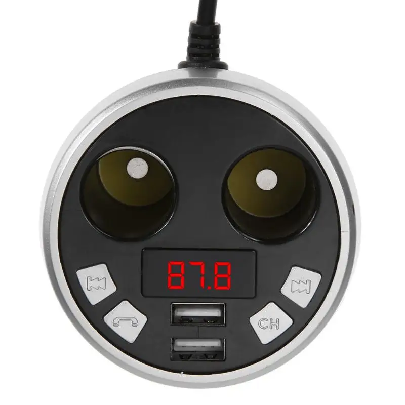 Bluetooth Car FM Transmitter Modulator Car mp3 Player Wireless Handsfree Music Audio with Dual USB interface Car Charger New