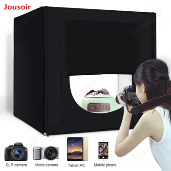 

Lightbox Studio Photo Light Box Photography Softbox 160 LED Lamp Portable Studio Tabletop Shooting Tent Box Kit 80cm 32'CD15