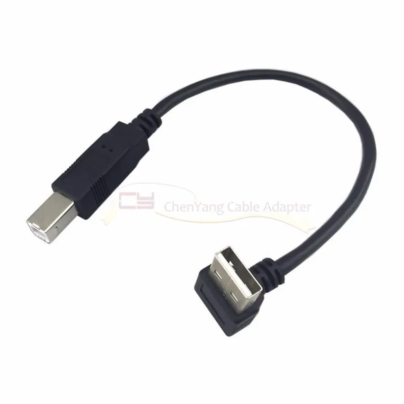 Кабель для принтера сканера жесткого диска 20 см под углом 90 градусов USB 2 0|scanner