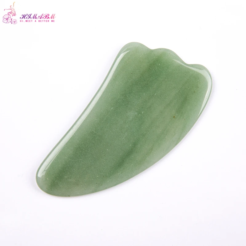 HIMABM Green Aventurine Gua Sha Guasha Board plates Face Massage Beauty Chinese Natural Jade Health Care Massage Scrape Tools HIMABM Green Aventurine Gua Sha Guasha Board plates Face Massage Beauty Chinese Natural Jade Health Care Massage Scrape Tools