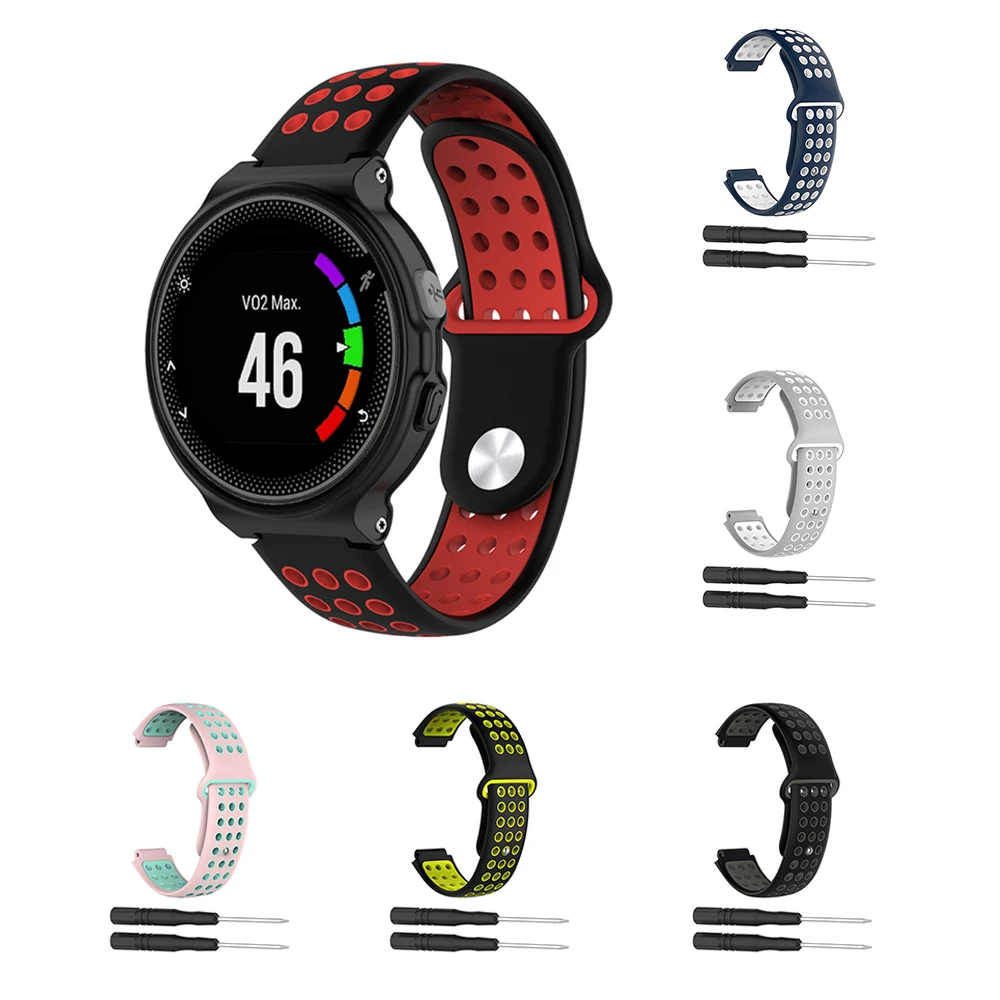 Силиконовые смарт часы ремешок Ремешок для Garmin Forerunner 220 230 235 620 630