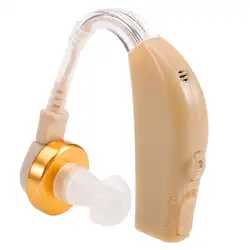 Новый Перезаряжаемые слуховые аппараты за ухом глухих слуховые аппараты регулируемый объем личную усилитель звука для ухода за ушами