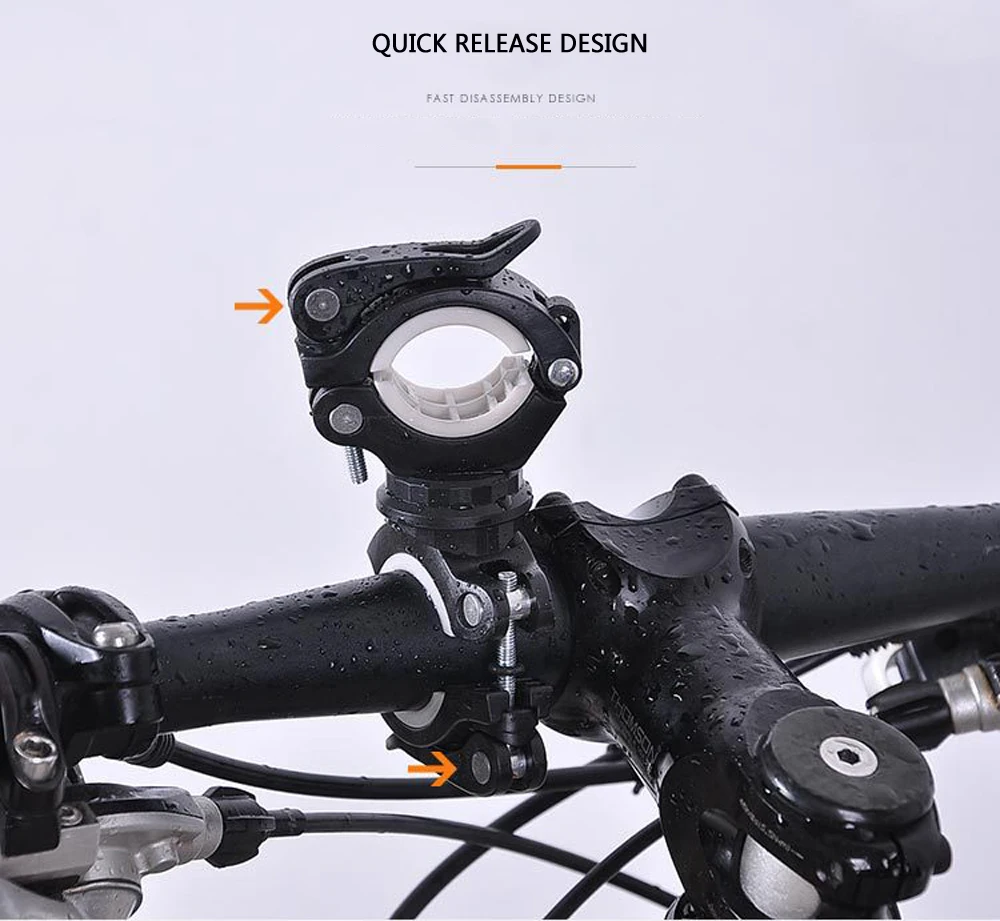 Perfect Cycling Lamp Air Pump Bracket Accessories Bicycle Flashlight Clip Universal Mountain Road Bike Handlebar Torch Holder 5 Colors 18